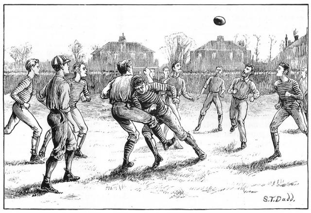 Detalj sa duela Old Etoninasa i Blekburn Roversa iz 1871. (WikiCommons)