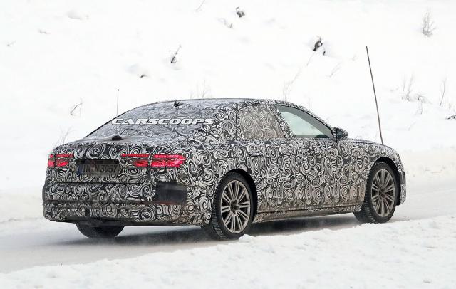 Prototip novog Audija A8 tokom testiranja u zimskim uslovima (Foto: CarPix/CarScoops)