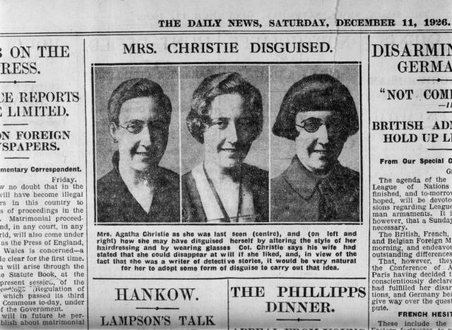  11. decembar 1926: Fotografije u Dejli njuzu pokazuju kako je knjievnica mogla da izgleda nakon svog nestanka (Foto: Gettyimages)
