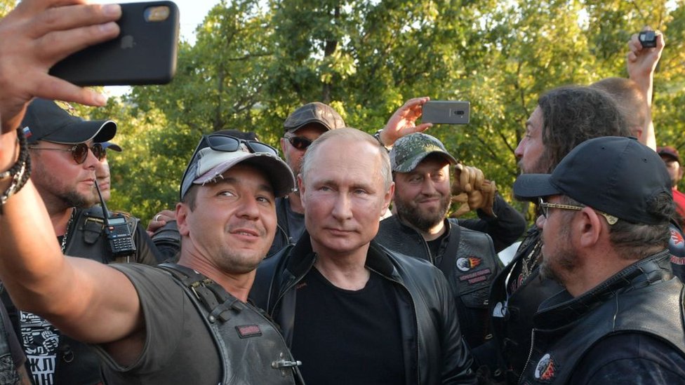 Putin je prisustvovao skupu motociklista na Krimu u avgustu 2019. godine - Ukrajina je rekla da je to &grubo krenje suvereniteta Ukrajine&/AFP/Getty