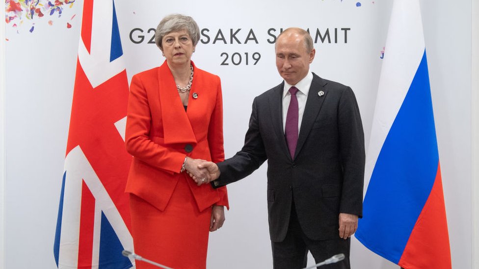 Tenzija u odnosima Putina i tadanje britanske premijerke Tereze Mej je bila vidna nakon trovanja Sergeja Skripala/Getty Images