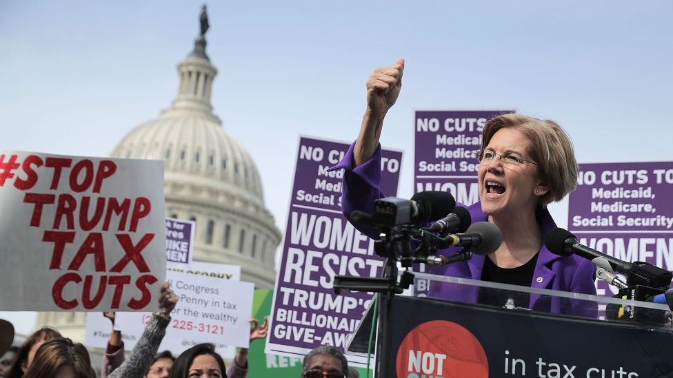 Amerika senatorka Elizabeth Varen predstavila je smeli plan za oporezivanje super-bogatih tokom kampanje/Getty Images