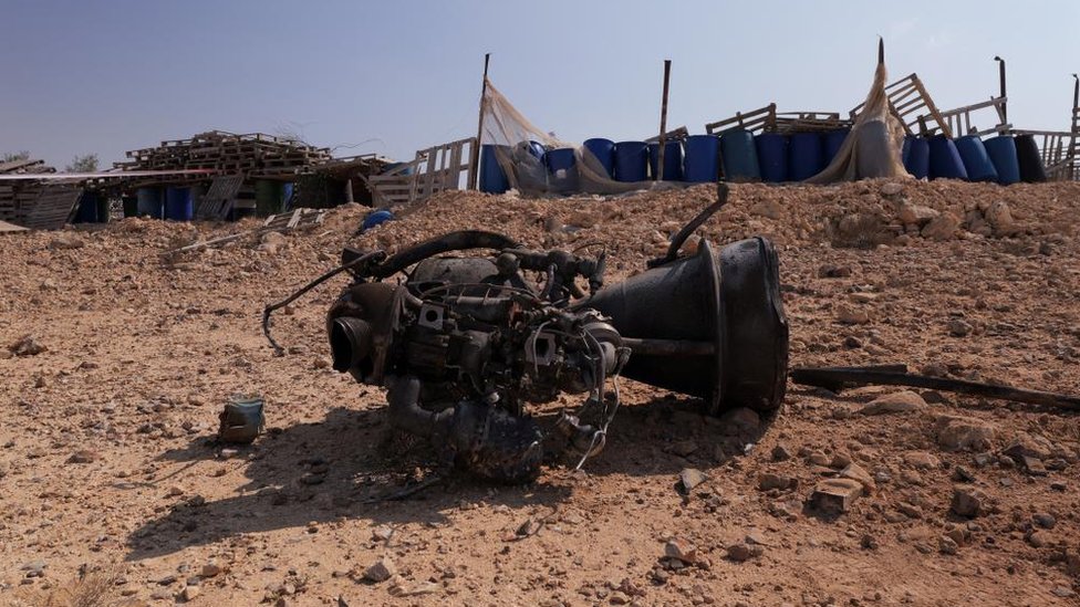 Ostaci rakete koja je pala na jug Izraela/Reuters