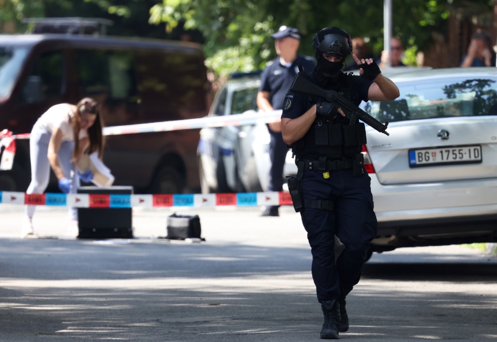 Uviaj posle napada na andarma ispred Ambasade Izraela/ANDREJ CUKIC/EPA-EFE/REX/Shutterstock