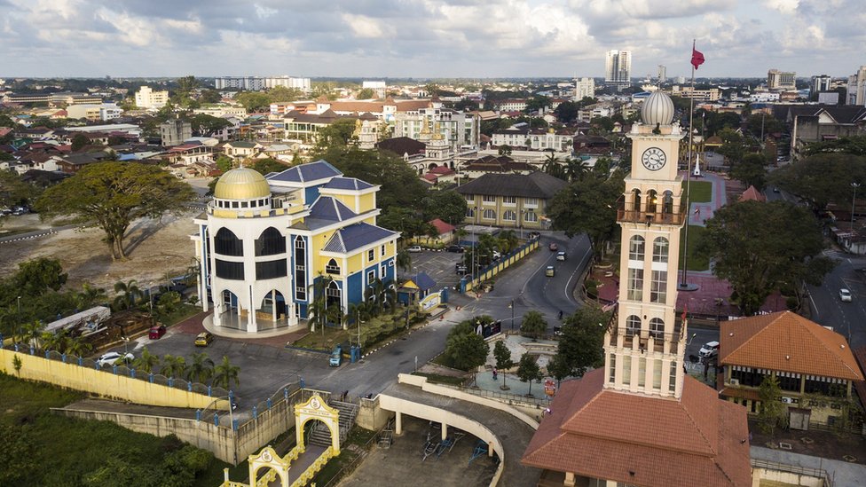 Pogled iz ptije perspektive na glavni grad Kelentana Kota Baru/JOSHUA PAUL FOR THE BBC