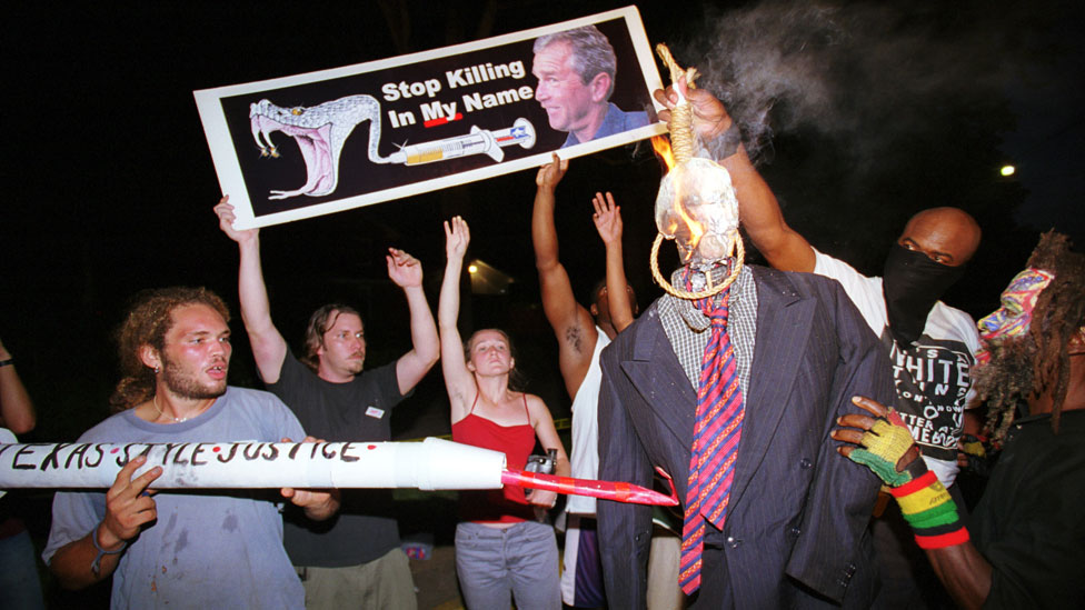 Pogubljenje Gara Grahama izazvalo je ogorene proteste u Hantsvilu 2000. godine/Getty Images