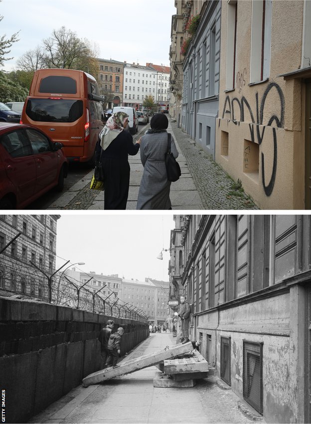 Berlinski zid - nekad i sad/Getty Images