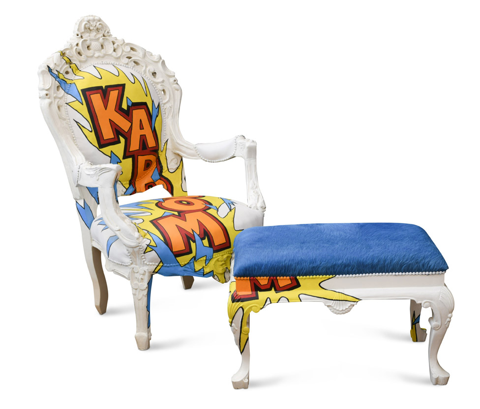 Pevaeva Dimi Martin Kabum fotelja i tabure prodati su za 4.200 funti/Cheffins/PA Media