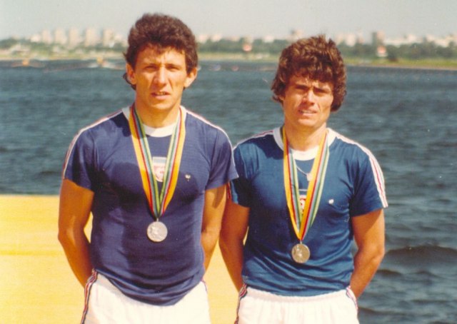 Foto: Milorad Stanulov/sa Zoranom Paniem, Olimpijske igre Moskva 1980.