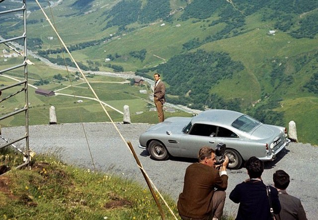on Koneri na snimanju filma Goldfinger (Foto: Aston Martin promo)