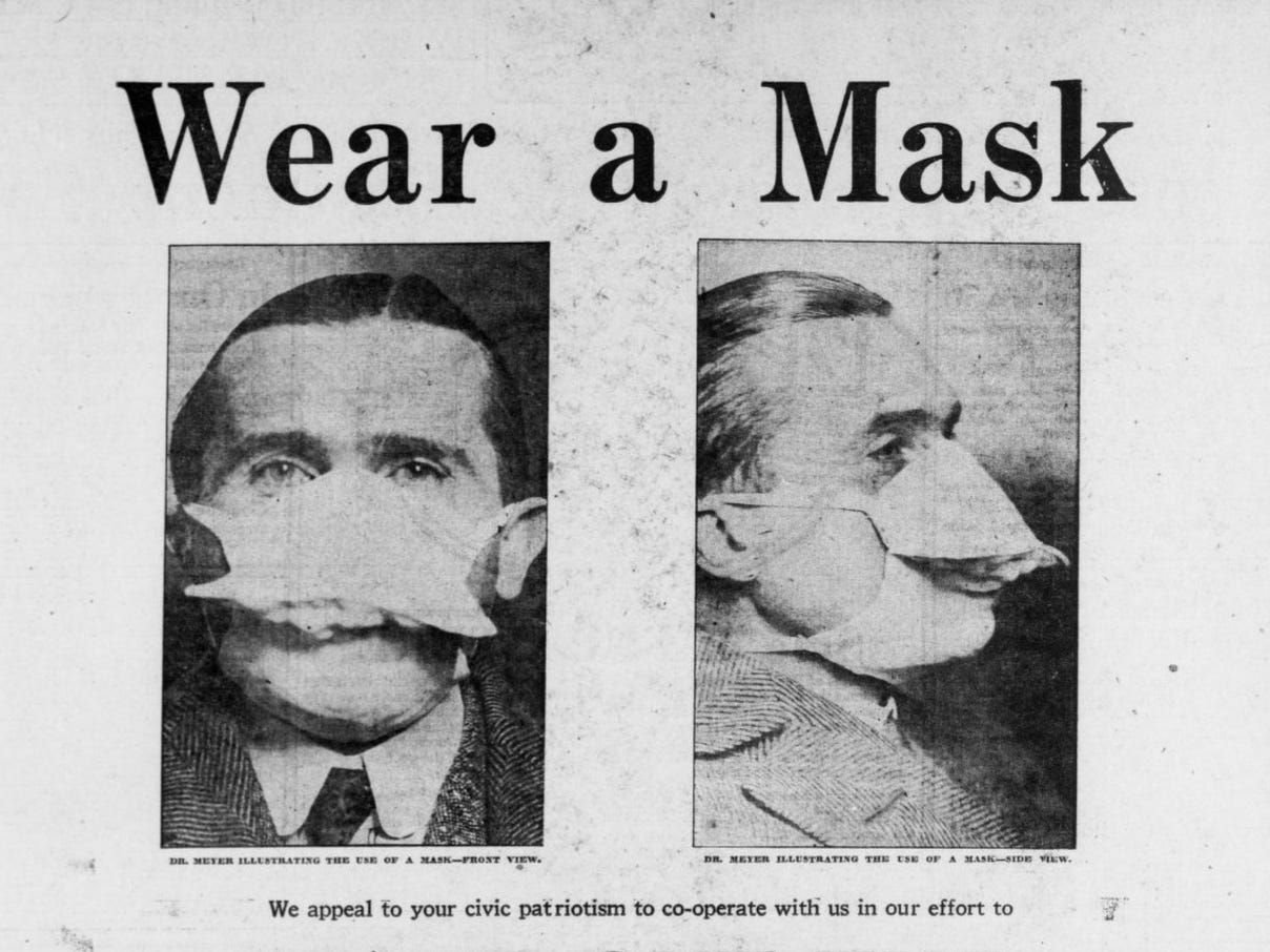 Kampanja za noenje maski tokom epidemije gripa 1918. u SAD/University of Oregon