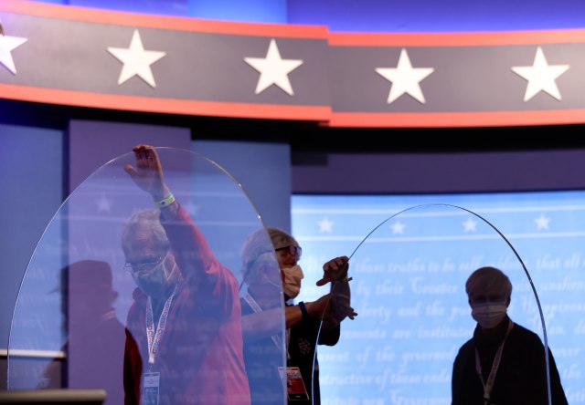 Pripreme pred debatu, foto: Getty images/Justin Sullivan / Staff