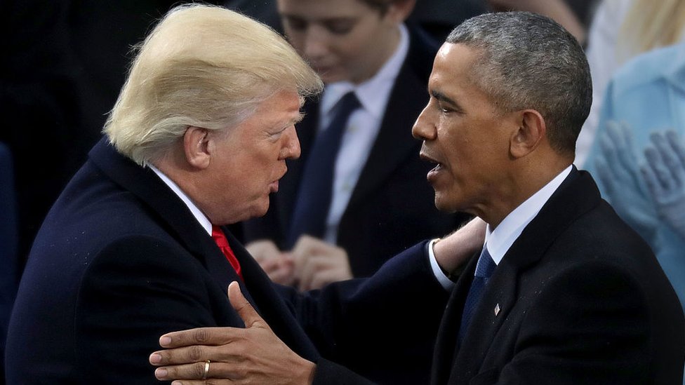 Barak Obama je bio prisutan na polaganju zakletve Donalda Trampa/Getty Images