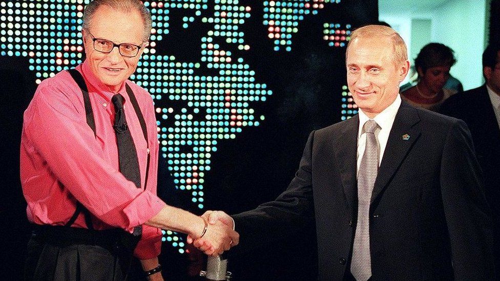 Lari King je napravio intervju sa Vladimirom Putinom 2000. u Njujorku/Getty Images