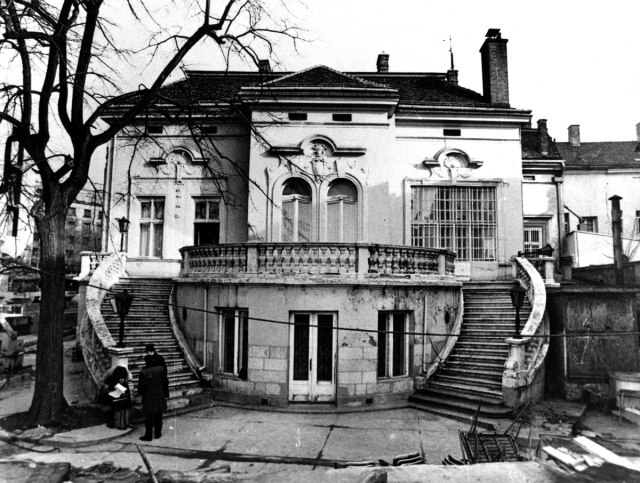 Foto: Zavod za zatitu spomenika kulture grada Beograda - izgled dvorine fasade, istorijska fotografija