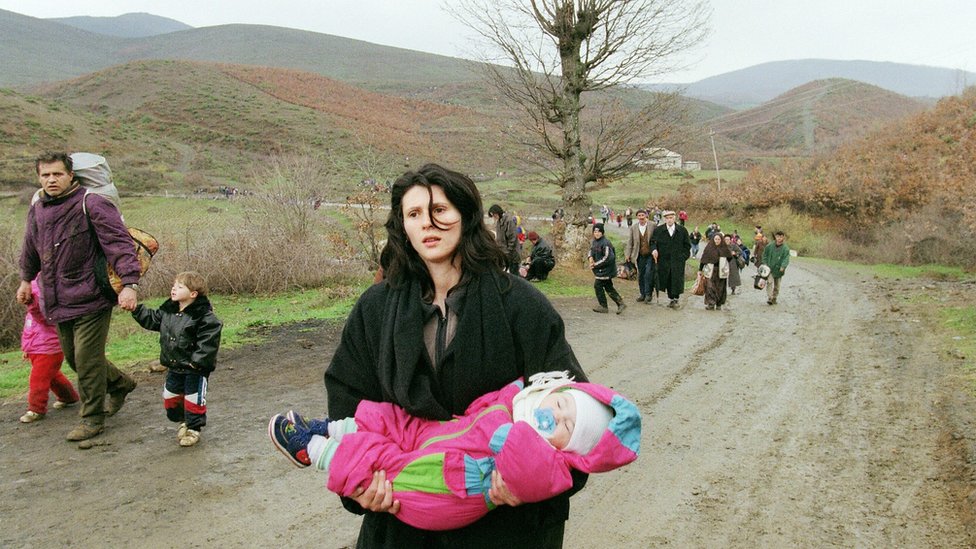 Albanske izbeglice sa Kosova 1999. godine/Getty Images