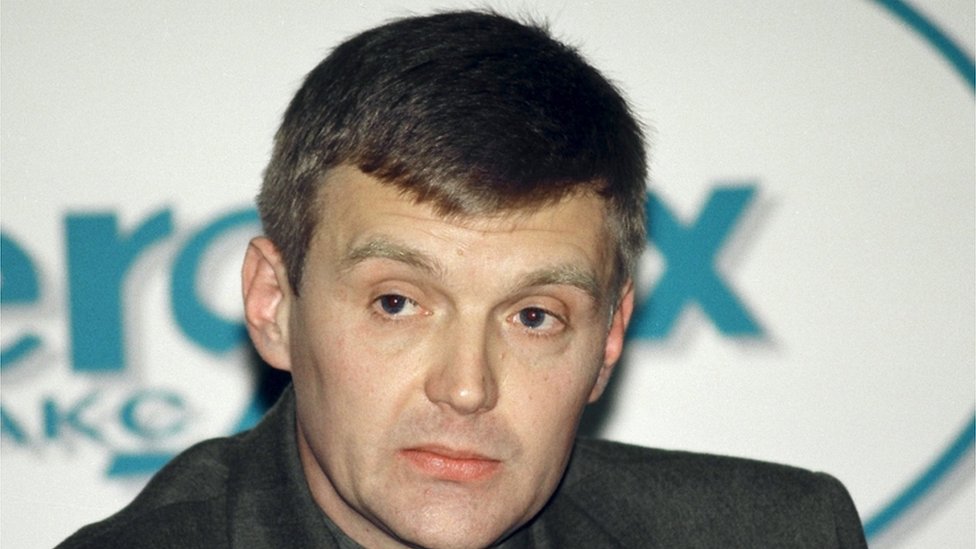 Litvinjenko na konferenciji za novinare u Moskvi 1998. godine kada je jo bio pripadnik ruskog FSB-a/Reuters