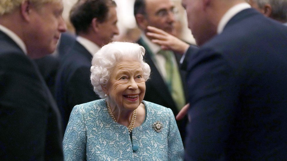 Kraljica je fotografisana zajedno sa premijerom Borison Donsonom u utorak/Getty Images