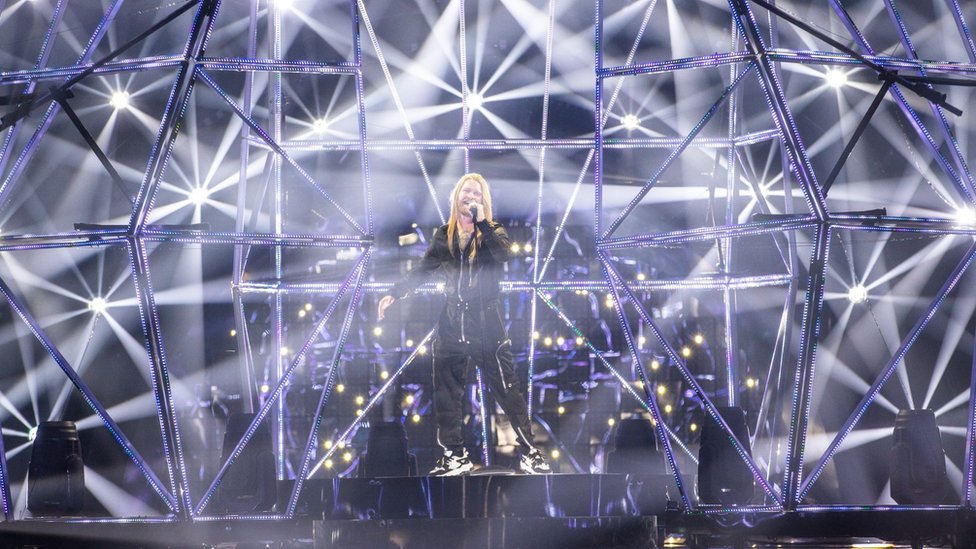 Britanski peva na probi na Evroviziji/EBU / ANDRES PUTTING