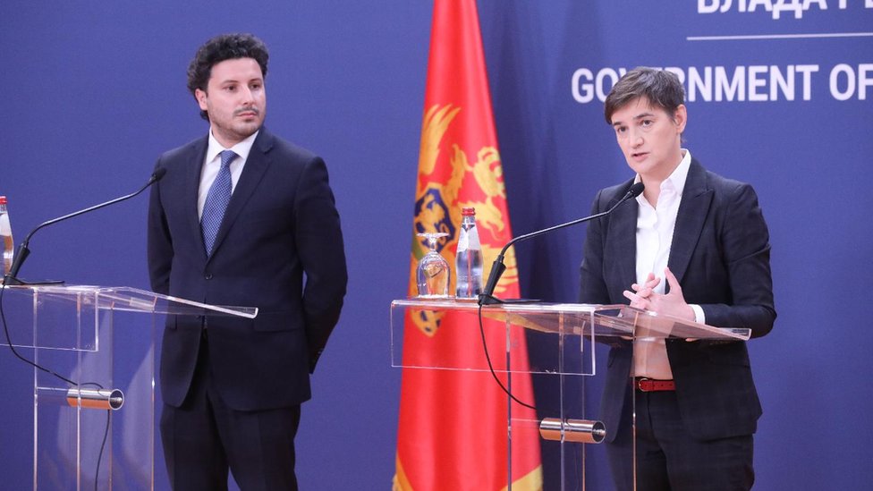Crnogorski premijer Dritan Abazovi u Beogradu se prvo sastao sa Anom Brnabi, premijerkom Srbije/Fonet