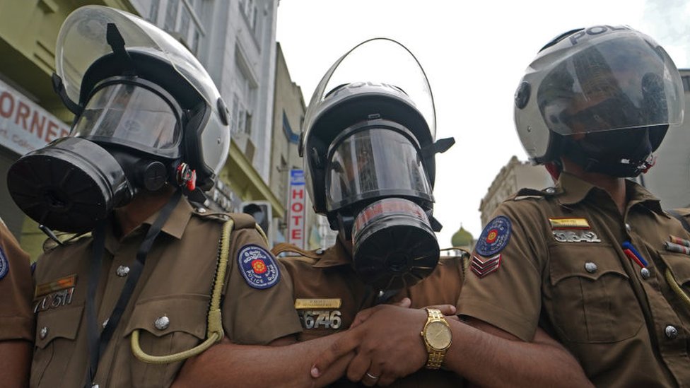 Policija ri lanke tokom protesta u glavnom gradu Kolombu/Getty Images