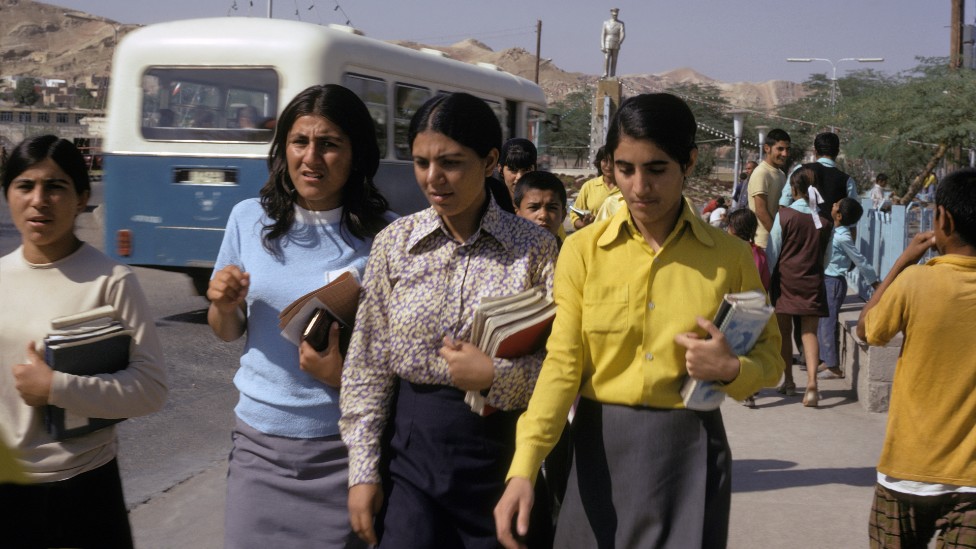 Studentkinje u Iranu 1970-ih/Paolo KOCH/Gamma-Rapho vía Getty Images