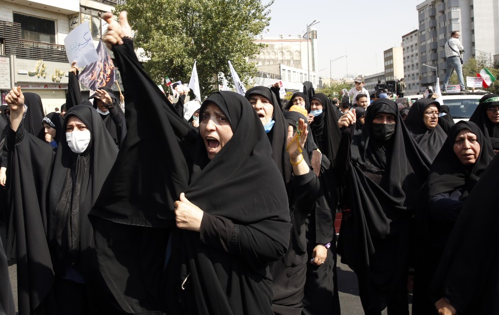 Provladine demonstracije u Iranu 23. septembra 2022./ABEDIN TAHERKENAREH/EPA-EFE/REX/Shutterstock