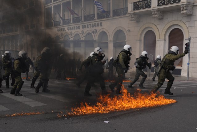 Tanjug/AP Photo/Petros Giannakouris