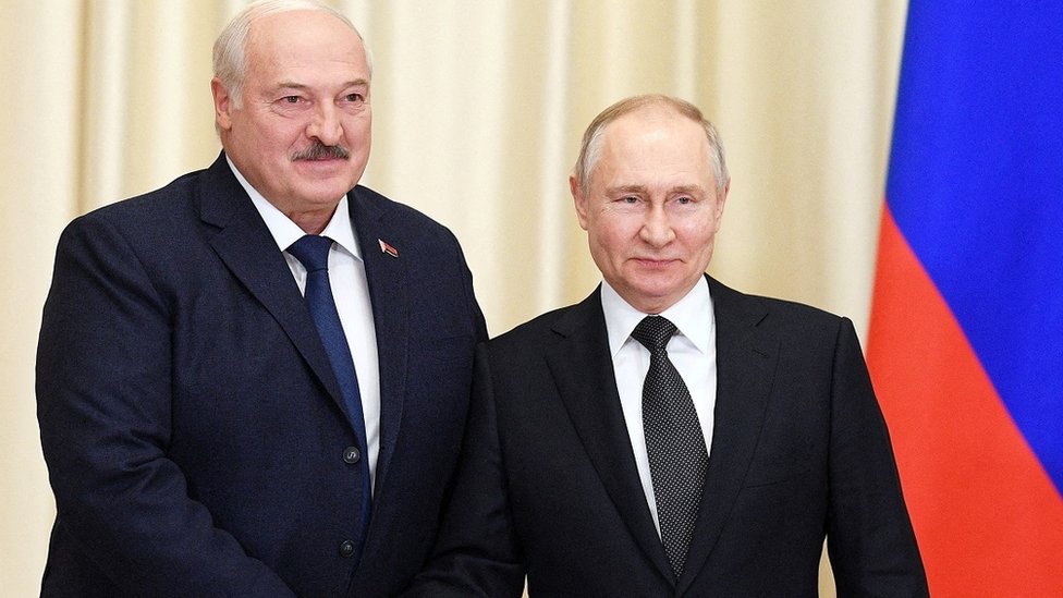 Lukašenko i Putin/Reuters