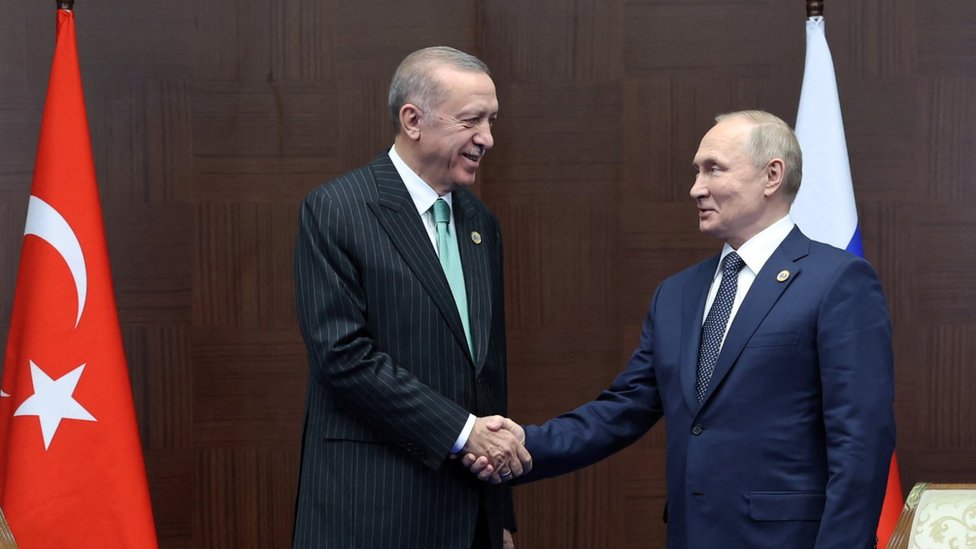 Redep Tajip Erdogan odbija da prekine saradnju sa ruskim predsednikom Vladimirom Putinom posle invazije na Ukrajinu/PPO/Reuters