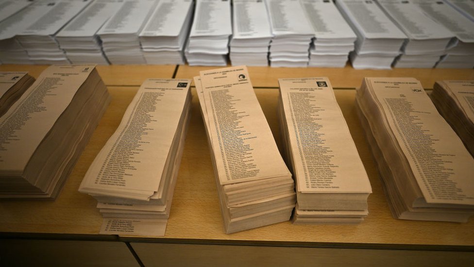 Izborni listii u paniji/Getty Images