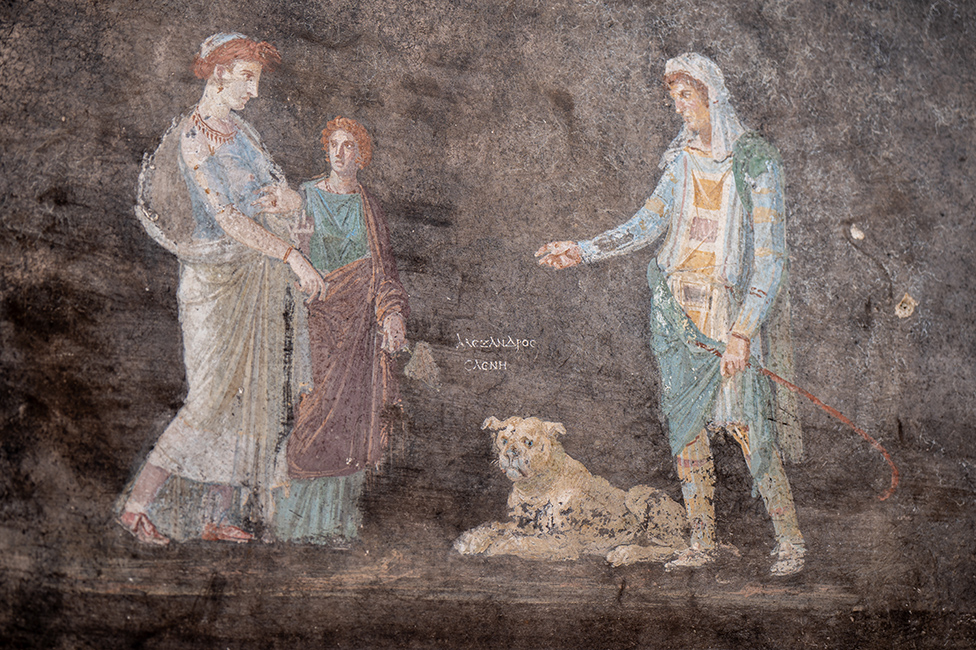Freske prikazuju grku mitologiju: Paris otima lepu Jelenu zbog ega izbija Trojanski rat/BBC/Tony Jolliffe
