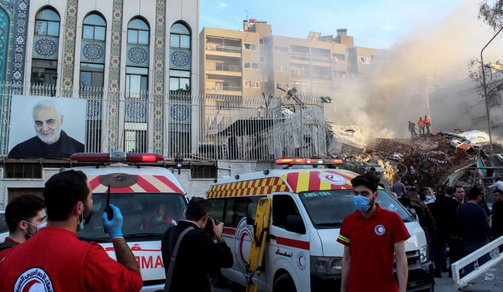 Napad na zgradu konzulata Irana u Damasku 1. aprila/Reuters