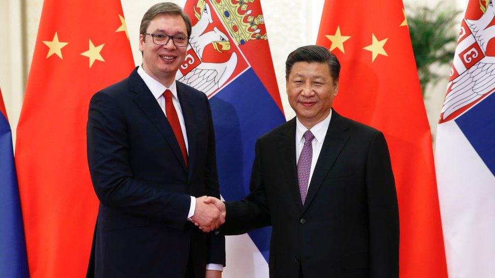 Aleksandar Vui i Si inping na sastanku u maju 2017. godine u Pekingu/Getty Images