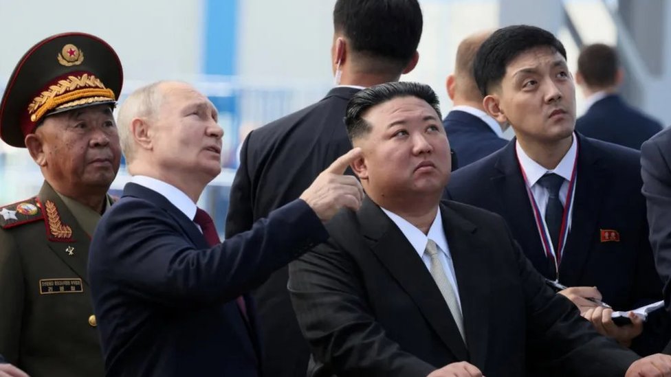 Putin i Kim Dong Un tokom posete severnokorejskog voe Rusiji septembra 2023./Reuters