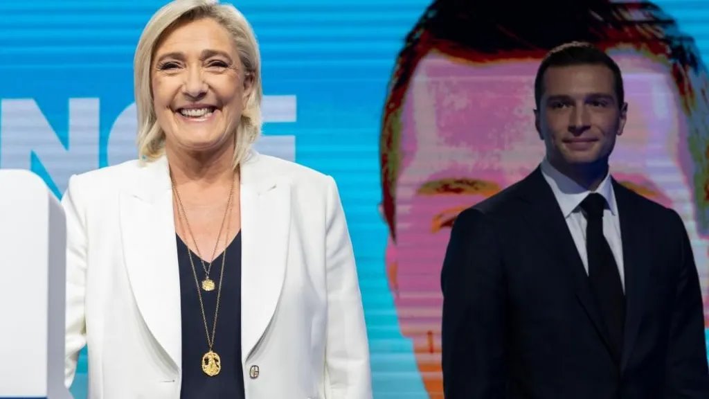 Marin Le Pen i ordan Bardela/ANDRE PAIN/EPA-EFE/REX/Shutterstock